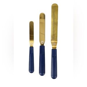 NEW Wilton 3pc Gold Spatula Decorating Set